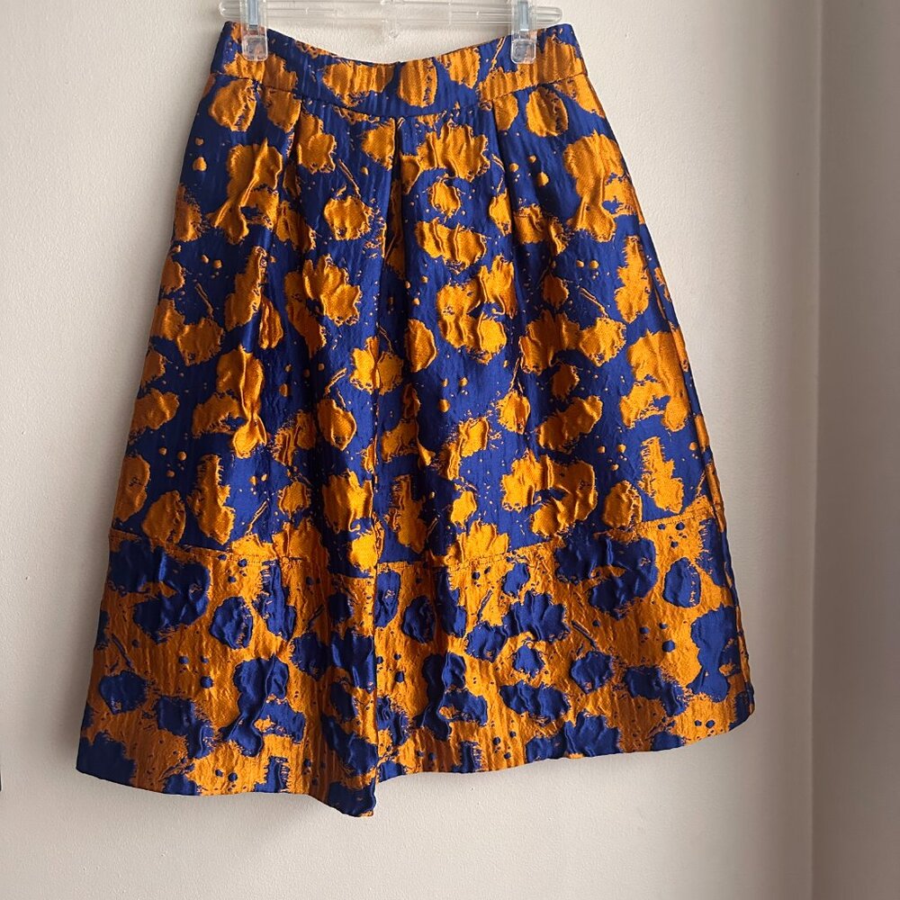 Max & Co. royal blue and orange skirt. Size 2. - Picture 2 of 11